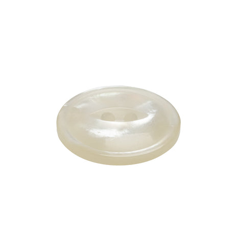 Plastic 2-Hole Button - 36L/23mm - Translucent White Swirl