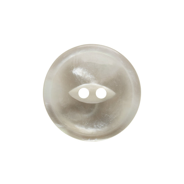 Plastic 2-Hole Button - 36L/23mm - Translucent White Swirl