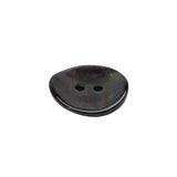 Shell 2-Hole Button - 30L/19mm - Brown and Oilslick