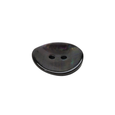 Shell 2-Hole Button - 30L/19mm - Brown and Oilslick