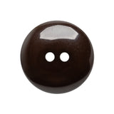 Plastic 2-Hole Button - 40L/25.5mm - Brown Faux-Shell