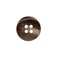 Plastic 4-Hole Button - 28L/18mm - Brown Iridescent Striations