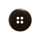 Plastic 4-Hole Button - 38L/24mm - Brown Iridescent Striations