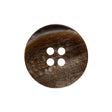 Plastic 4-Hole Button - 38L/24mm - Brown Iridescent Striations