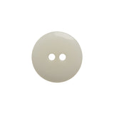 Plastic 2-Hole Button - 30L/19mm - Iridescent White Dish Shaped