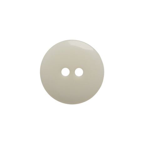 Plastic 2-Hole Button - 30L/19mm - Iridescent White Dish Shaped