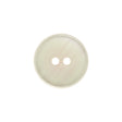Plastic 2-Hole Button - 30L/19mm - Iridescent White Dish Shaped