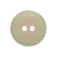 Plastic 2-Hole Button - 40L/25.5mm - Iridescent White Dish Shaped