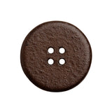 Leather 4-Hole Button - 40L/25.5mm - Dark Brown
