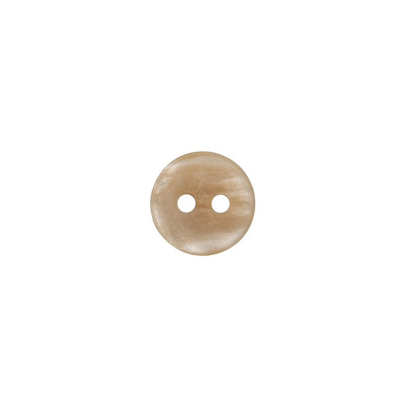 Plastic 2-Hole Button - 16L/10mm - Shimmering Cream