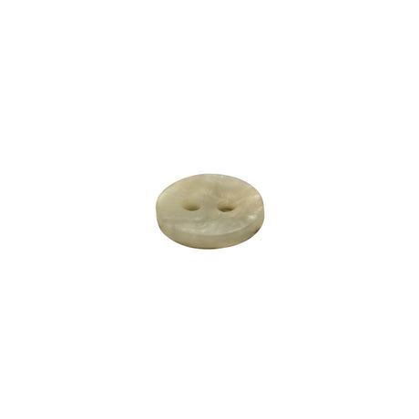 Plastic 2-Hole Button - 16L/10mm - Shimmering Light Olive Green
