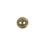 Plastic 2-Hole Button - 16L/10mm - Shimmering Light Olive Green