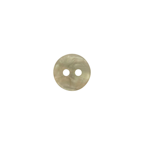 Plastic 2-Hole Button - 16L/10mm - Shimmering Light Olive Green