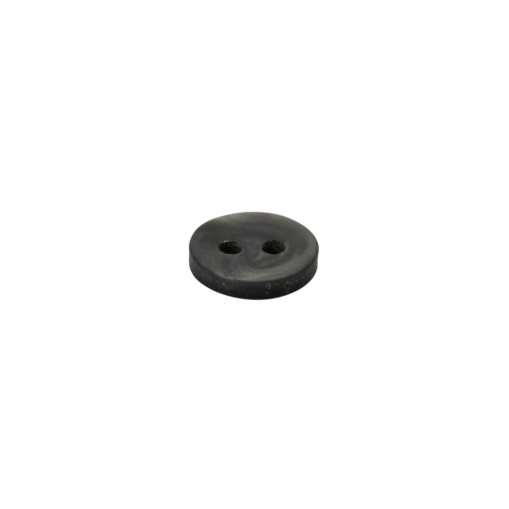 Plastic 2-Hole Button - 16L/10mm - Shimmering Charcoal
