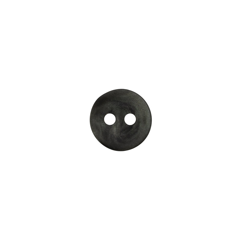 Plastic 2-Hole Button - 16L/10mm - Shimmering Charcoal