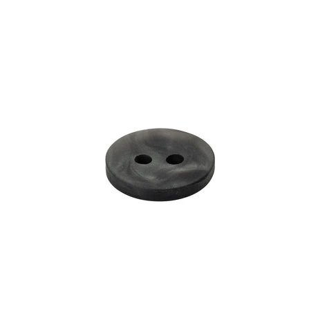 Plastic 2-Hole Button - 20L/12.5mm - Shimmering Charcoal