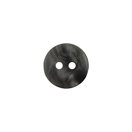 Plastic 2-Hole Button - 20L/12.5mm - Shimmering Charcoal