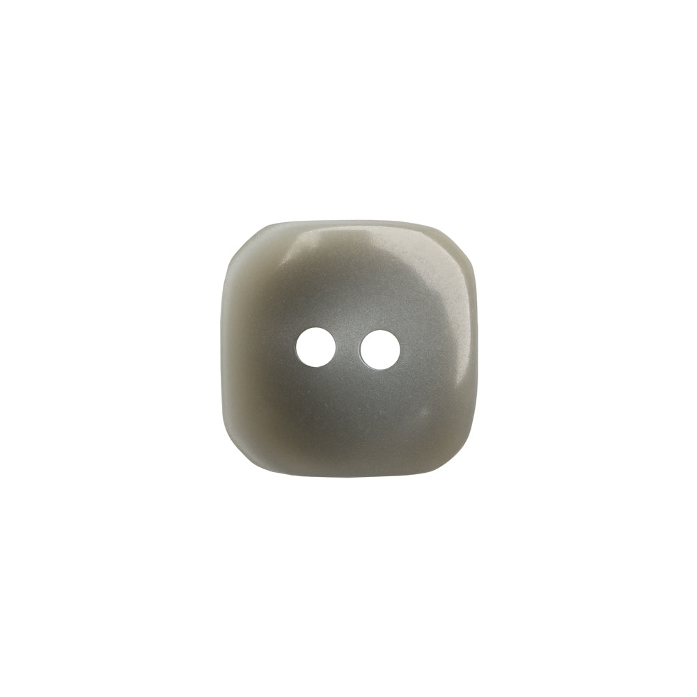 Square Plastic 2-Hole Button - 28L/18mm - Gray Ombre