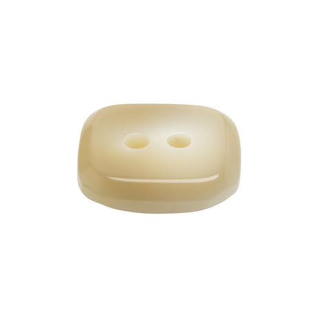 Square Plastic 2-Hole Button - 36L/23mm - Beige Ombre