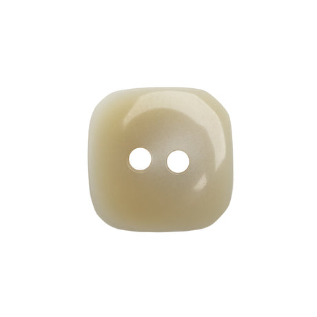Square Plastic 2-Hole Button - 36L/23mm - Beige Ombre