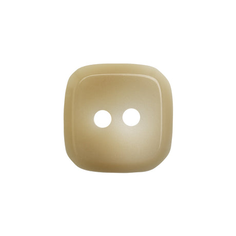 Square Plastic 2-Hole Button - 36L/23mm - Beige Ombre