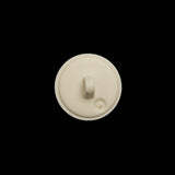 Plastic Shank Back Button - 24L/15mm - Ivory Radiating Sticks