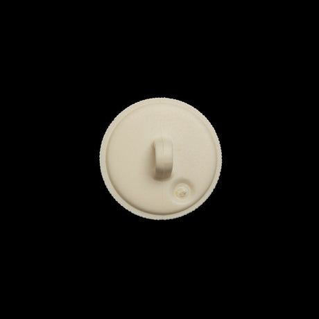 Plastic Shank Back Button - 24L/15mm - Ivory Radiating Sticks