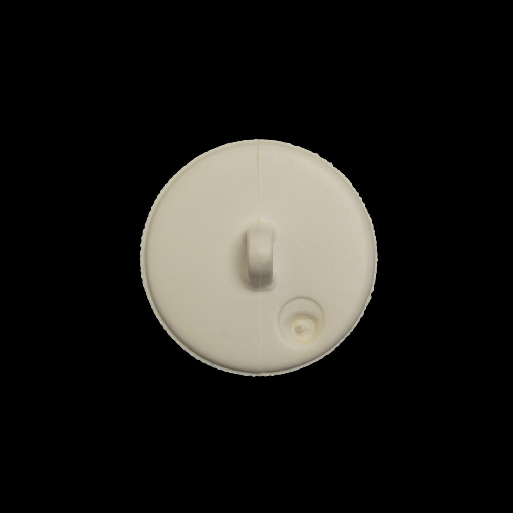 Plastic Shank Back Button - 32L/20mm - Ivory Radiating Sticks