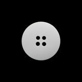 Plastic 4-Hole Button - 32L/20mm - Off White Low Convex