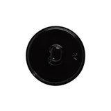 Plastic Shank Back Button - 36L/23mm - Black Faux Leather Wrapped