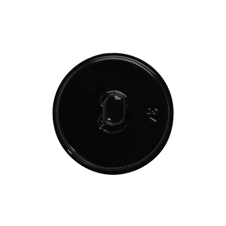 Plastic Shank Back Button - 36L/23mm - Black Faux Leather Wrapped