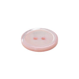 Shell 2-Hole Button - 32L/20mm - Baby Pink Shimmer Narrow Rim