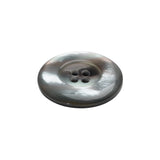 Shell 4-Hole Button - 36L/23mm - Gray Iridescent Wide Rim