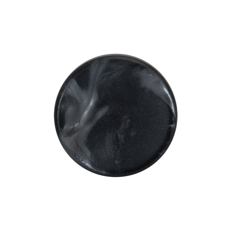 Plastic Shank Back Button - 36L/23mm - Charcoal and Gray Shimmer Swirl