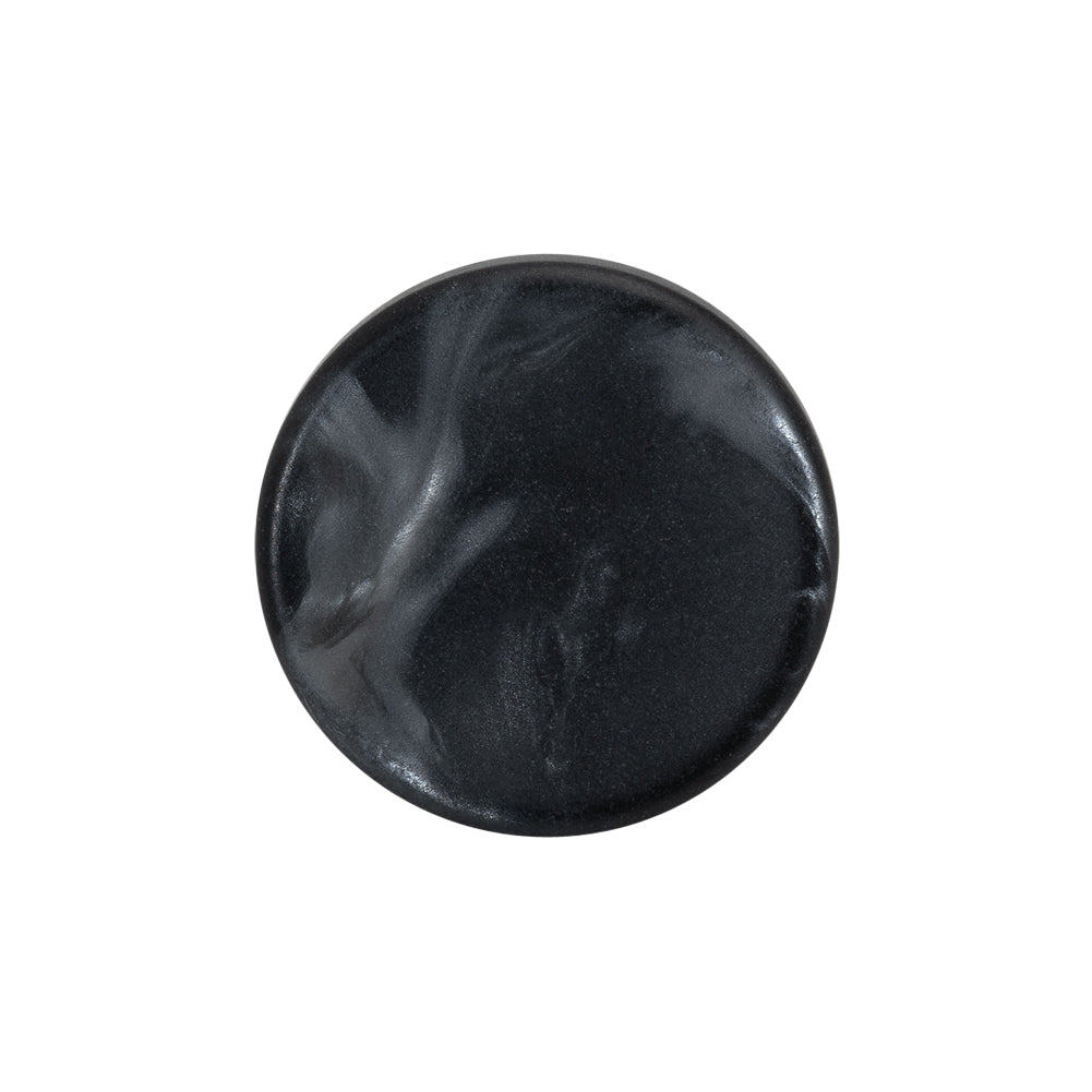 Plastic Shank Back Button - 36L/23mm - Charcoal and Gray Shimmer Swirl