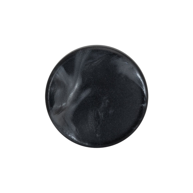 Plastic Shank Back Button - 36L/23mm - Charcoal and Gray Shimmer Swirl