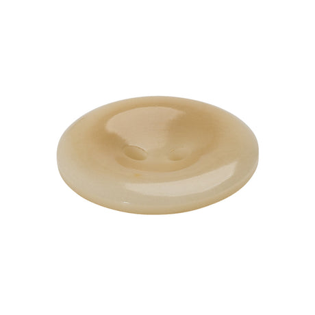 Bone 2-Hole Button - 40L/25.5mm - Beige and Cream Gentle Curves