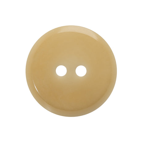 Bone 2-Hole Button - 40L/25.5mm - Beige and Cream Gentle Curves