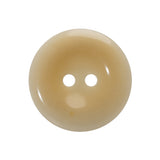 Bone 2-Hole Button - 40L/25.5mm - Beige and Cream Gentle Curves