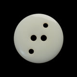 Plastic 2-Hole Button - 40L/25.5mm - Iridescent Ivory Stairstep with Decorative Holes
