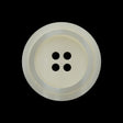 Plastic 4-Hole Button - 40L/25.5mm - Ivory with Iridescent White Ring