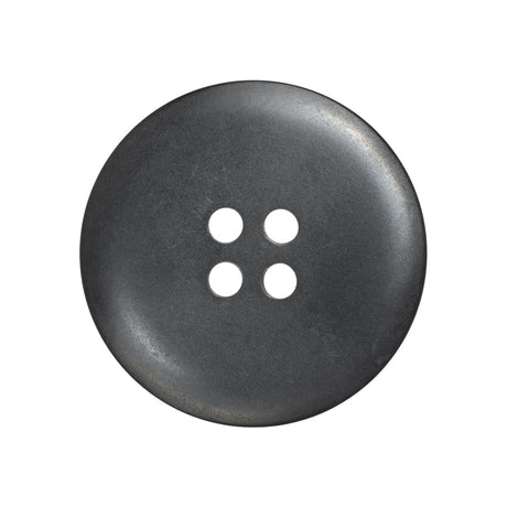 Plastic 4-Hole Button - 42L/27mm - Iridescent Gray with Wide Flat Rim