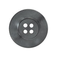 Plastic 4-Hole Button - 42L/27mm - Iridescent Gray with Wide Flat Rim