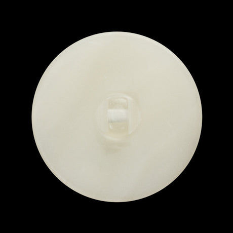 Plastic Shank Back Button - 44L/28mm - Iridescent White Swirl Shallow Dish