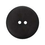 Plastic 2-Hole Button - 44L/28mm - Charcoal Gray and Purple Shimmer Shallow Plate