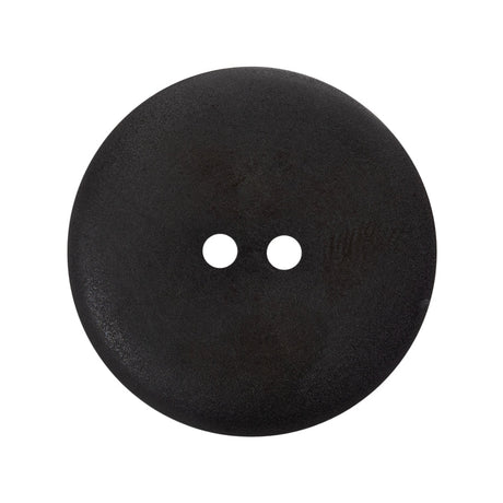 Plastic 2-Hole Button - 44L/28mm - Charcoal Gray and Purple Shimmer Shallow Plate