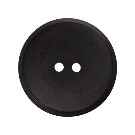 Plastic 2-Hole Button - 44L/28mm - Charcoal Gray and Purple Shimmer Shallow Plate