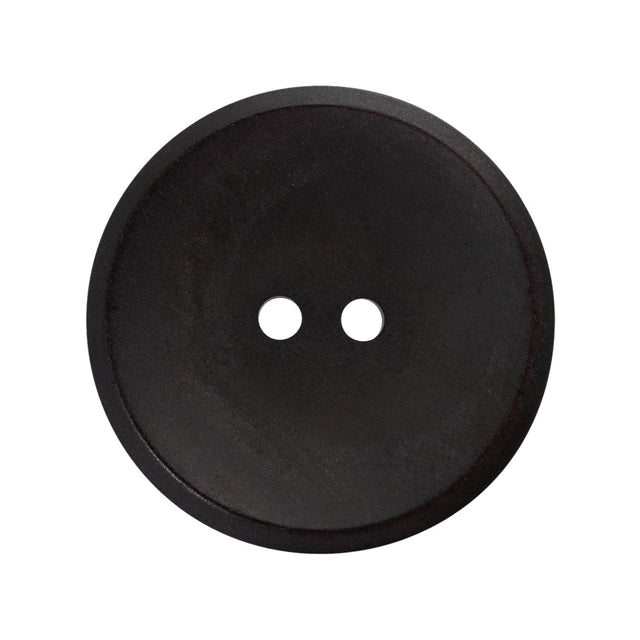Plastic 2-Hole Button - 44L/28mm - Charcoal Gray and Purple Shimmer Shallow Plate