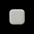 Square Plastic Shank Back Button - 30L/19mm - Off White Shimmer