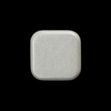 Square Plastic Shank Back Button - 30L/19mm - Off White Shimmer